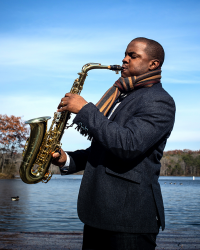 Tony Craddock Jr playing saxophone