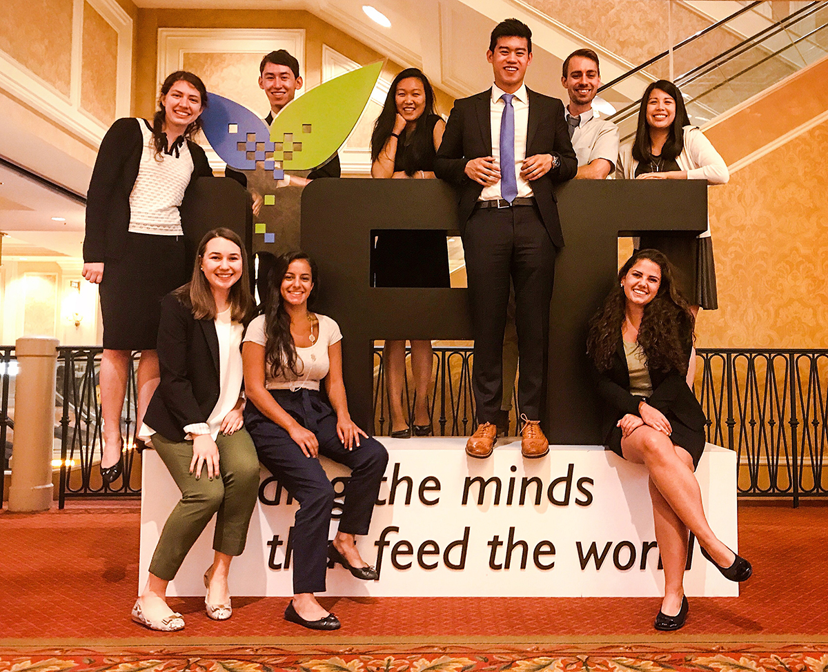 team members at the conference