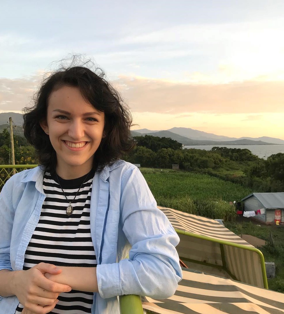 Annika Salzberg working in Kenya.