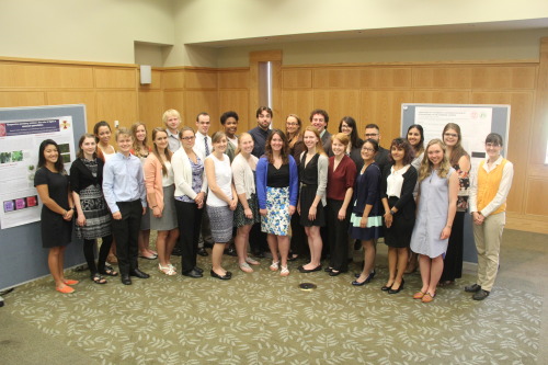 A group of students from the Geneva Summer Research Scholar Program posing for a group picture