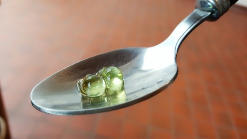 Boba on a spoon
