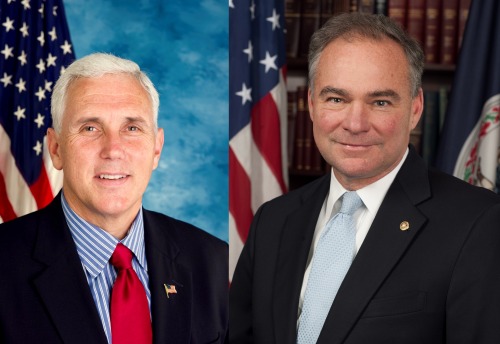 Mike Pence and Tim Kaine