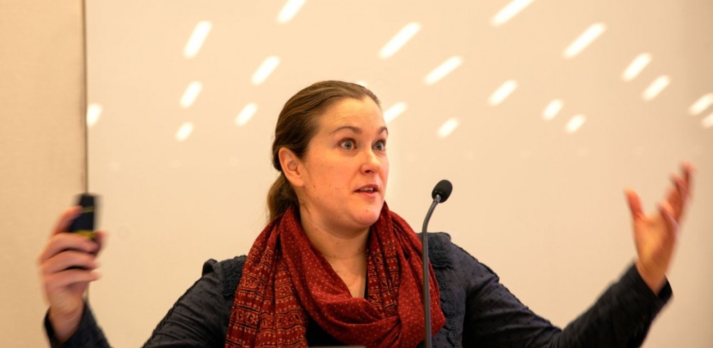 Jennifer Ifft speaking at conference