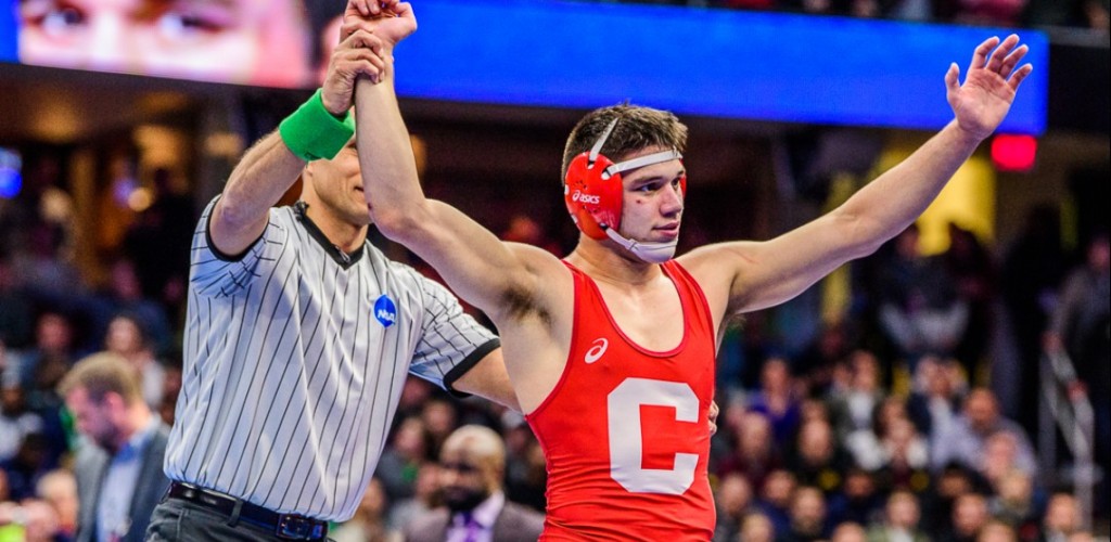 Yianni Diakomihalis in Winning Pose