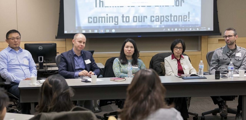 Five faculty fellows presenting results