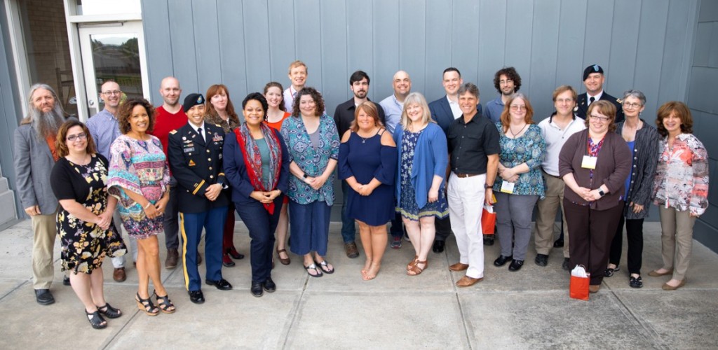 Graduate staff members pose for a picture