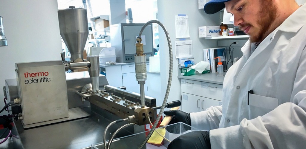 student in laboratory