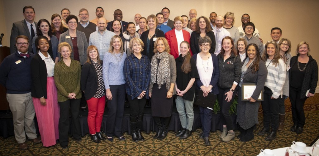 Award winners pose for a picture