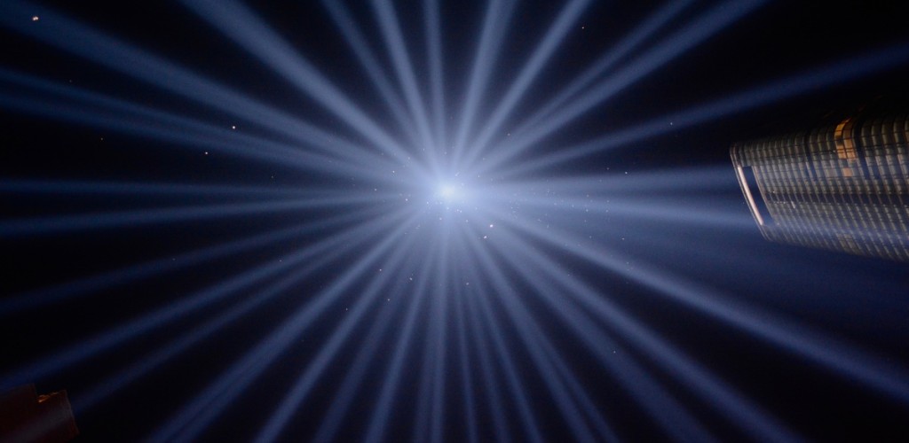 light pollution in an urban environment