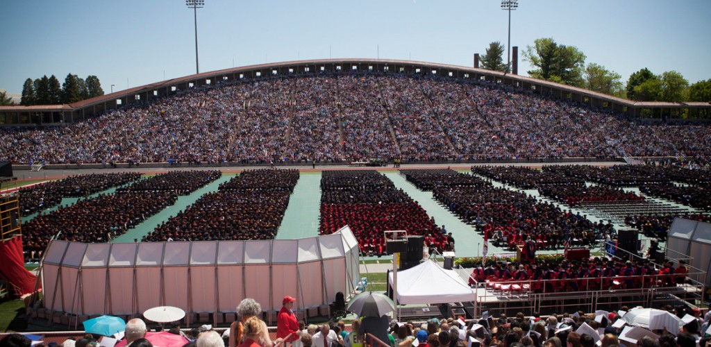 Commencement crowd