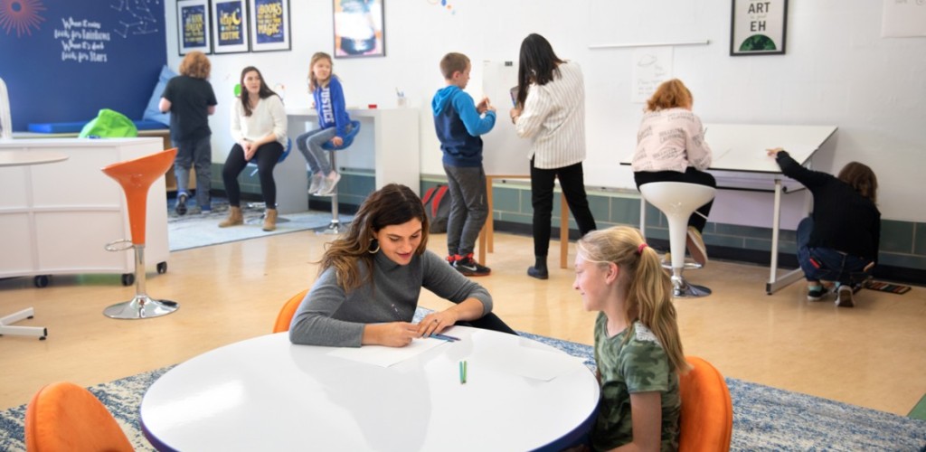 Ashlyn Smith working with Bailey Vliet 