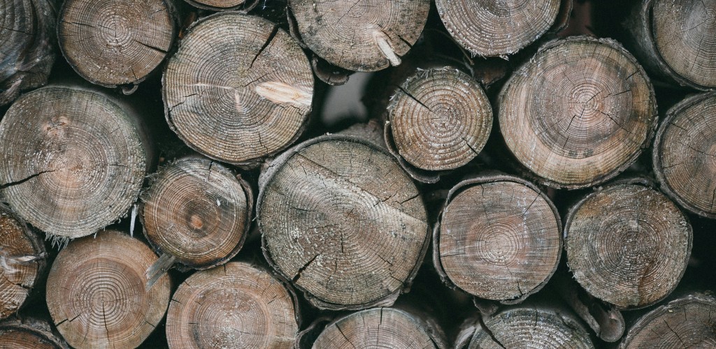 Pile of logs.