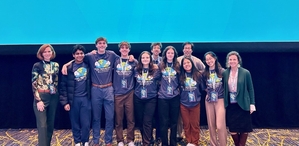 Group of students on stage