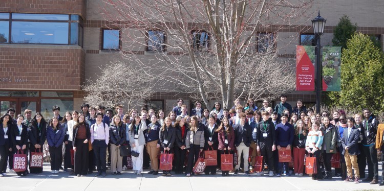 New York Youth Institute Students gather at Cornell University