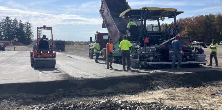 Installation of RCC Silage Pad at Tiashoke Farms