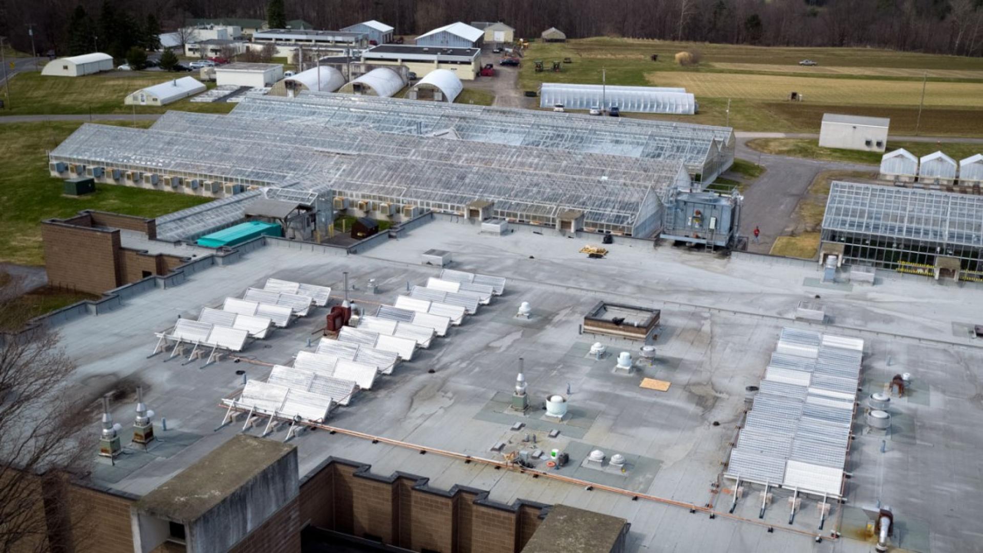 A rooftop solar thermal system 