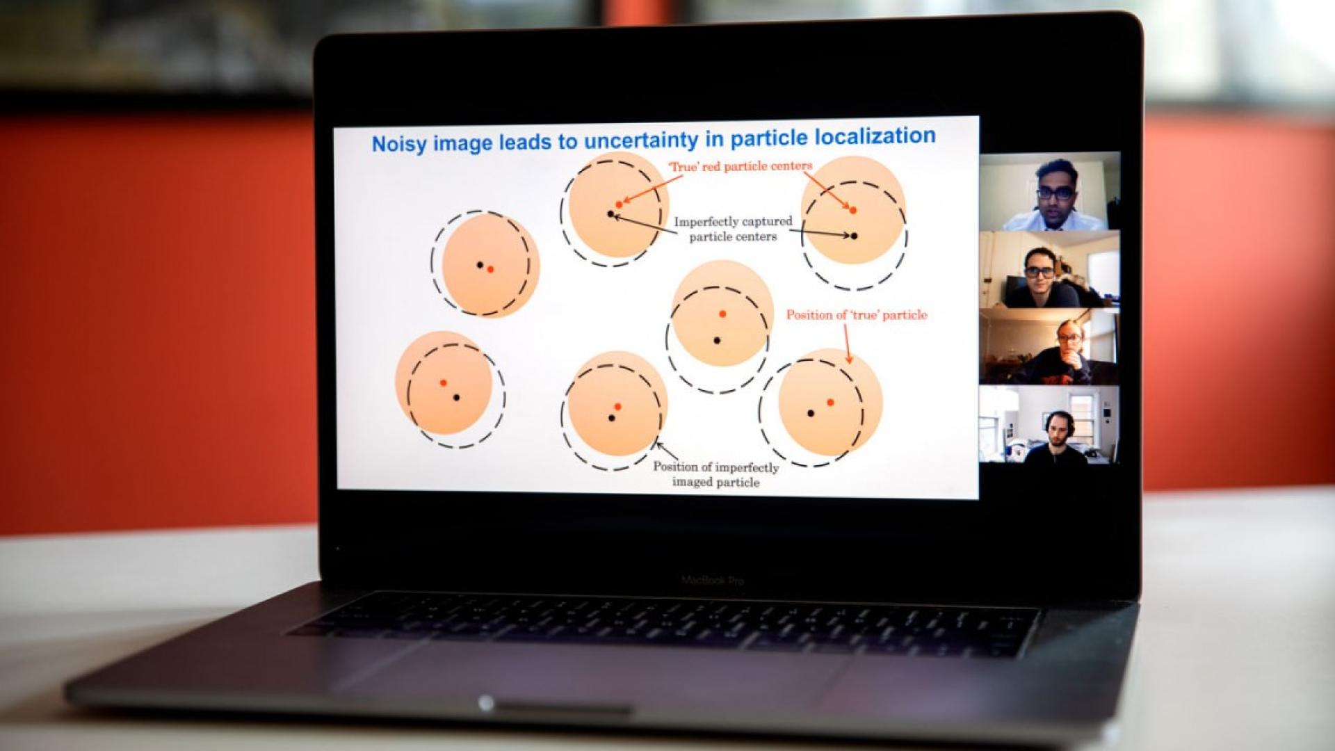 A presentation over zoom