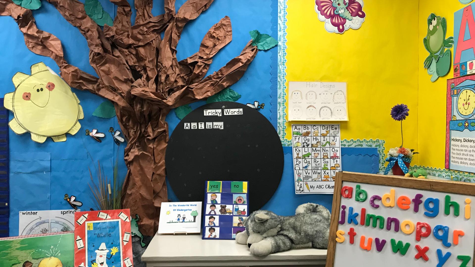 An early childhood education classroom
