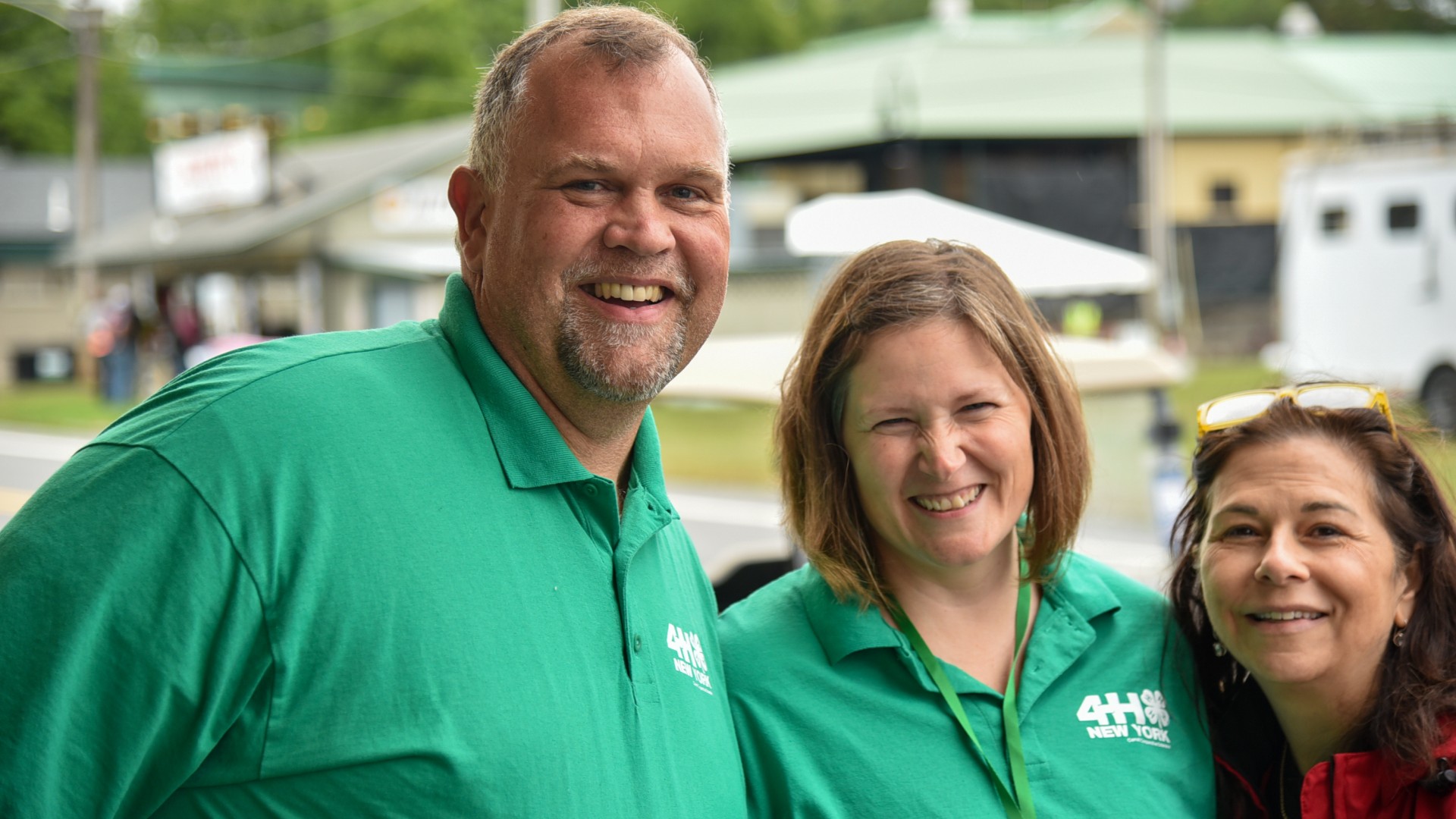 Brian Aukema. with Alexa Maile and Vicki G at the 2025 NY State Fair