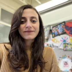 A picture of Rassil at the office.