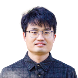 Image of a person in front of a white background