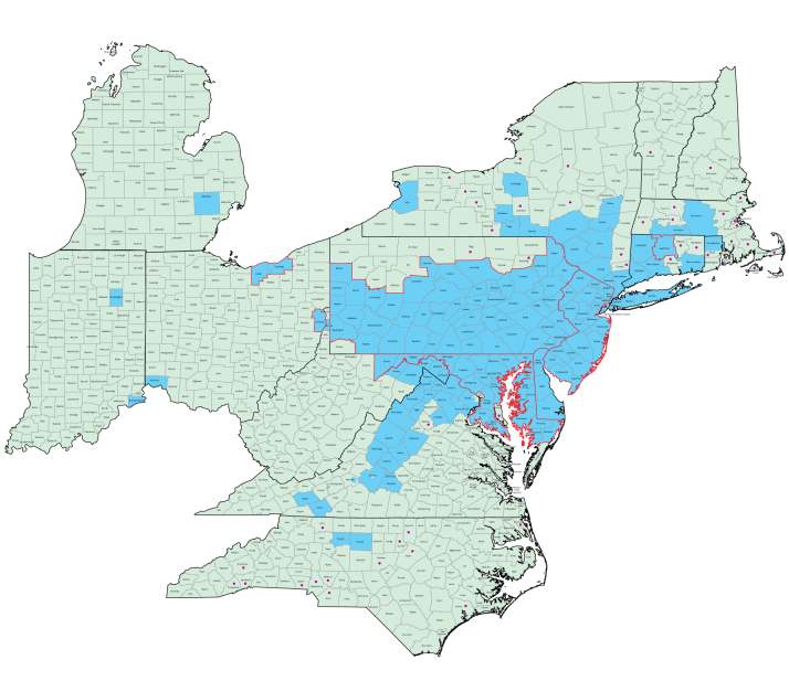 Spotted Lanternfly Reported Distribution Map CALS Slf Reported Distribution 2023 03 14 