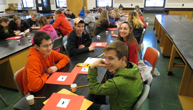 youth doing milk quality activity
