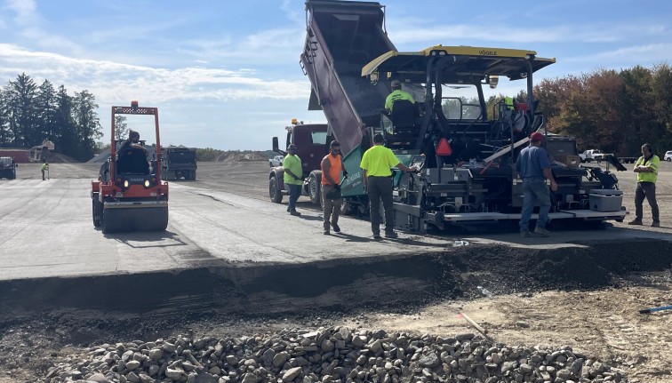 Installation of RCC Silage Pad at Tiashoke Farms