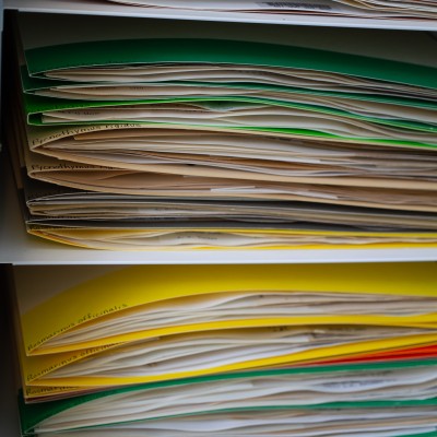 colorful herbarium files vertical