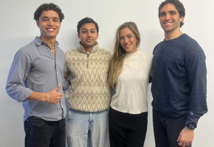 Members of the winning team at this year's Digital Agriculture Hackathon.