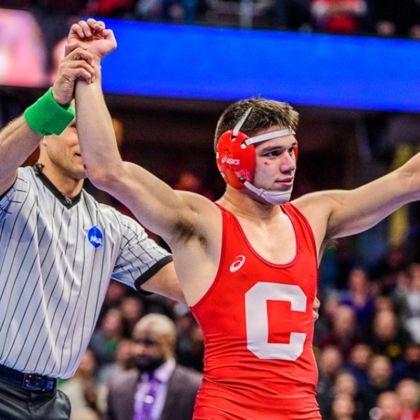 Yianni Diakomihalis in Winning Pose