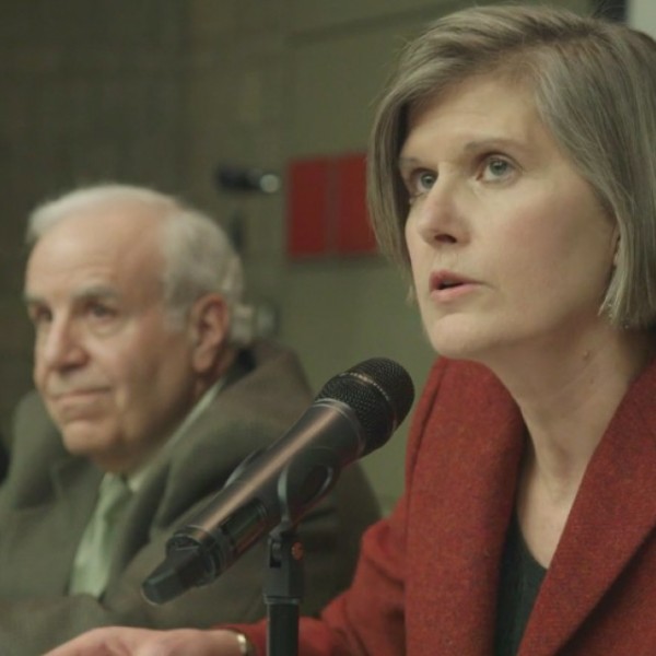 faculty and environmentalist participate in a panel