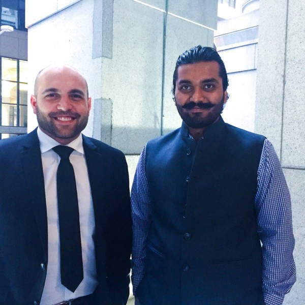 Mike Annunziata, left, and Vipul Saran