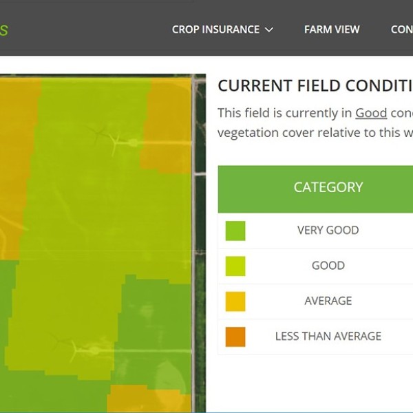 screen shot of Ag-Analytics data