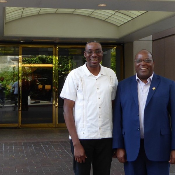 Former students on campus