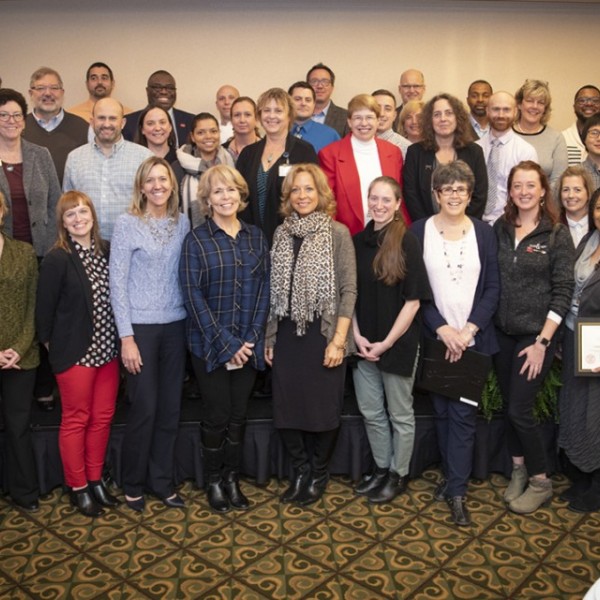 Award winners pose for a picture