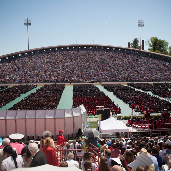Commencement crowd