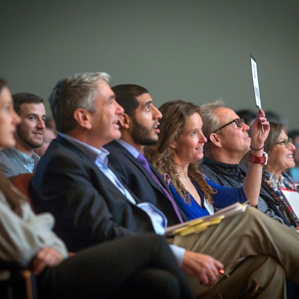 judges seated in auditorium