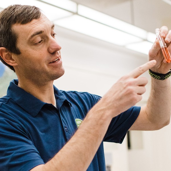  Chris Gerling holding glass vial