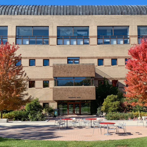 Roberts Hall Plaza, a view from the Ag Quad