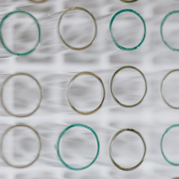 Abstract image of test tubes.