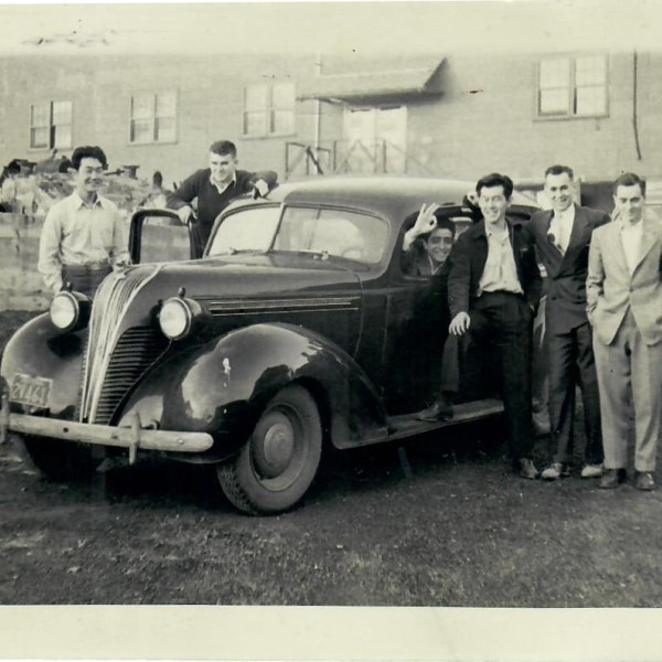 Josh and Harry Tsujimoto with friends while both were students at Cornell