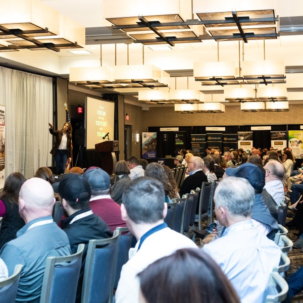 people seated at a conference
