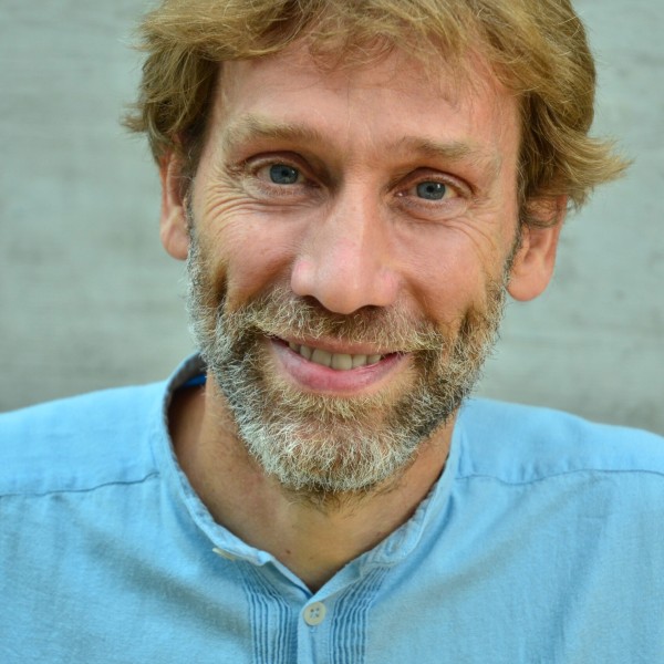 Person in a blue shirt