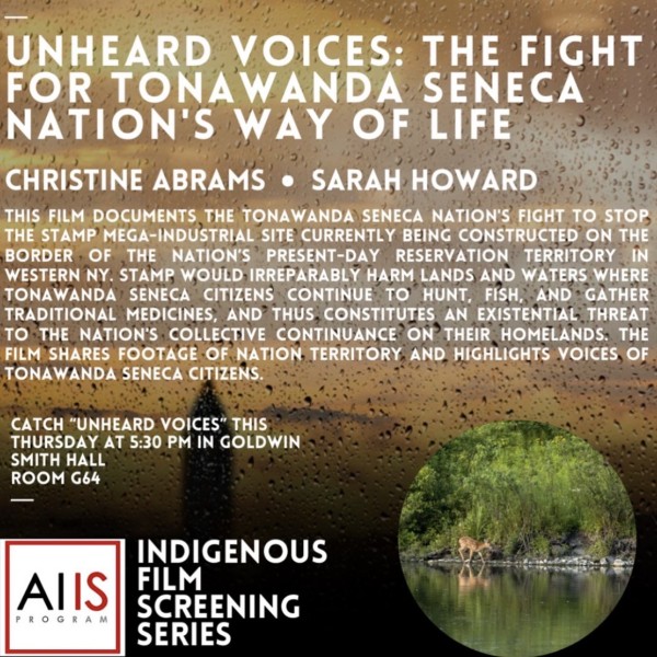 A poster for the film screening.