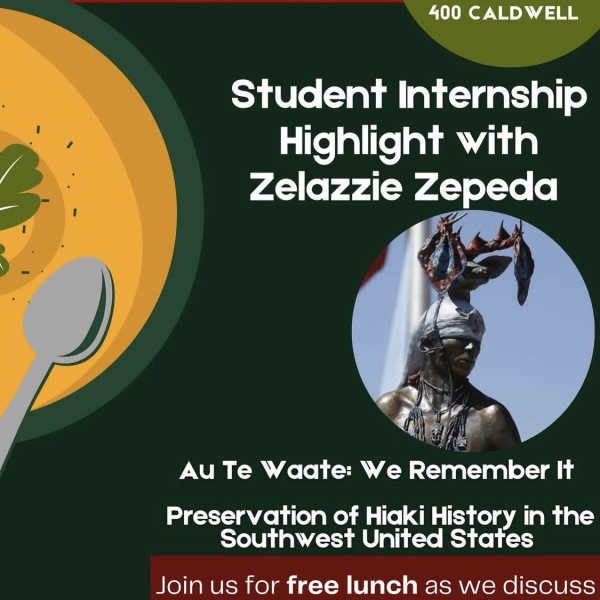 A green poster with soup.