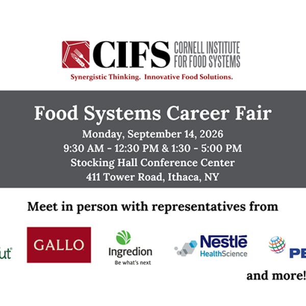 flyer announcing career fair