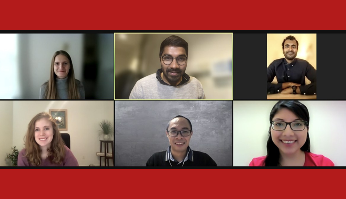 The BigRedBites team on a Zoom call