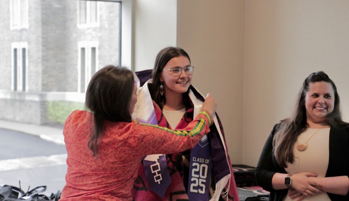 MJ is given a blanket.