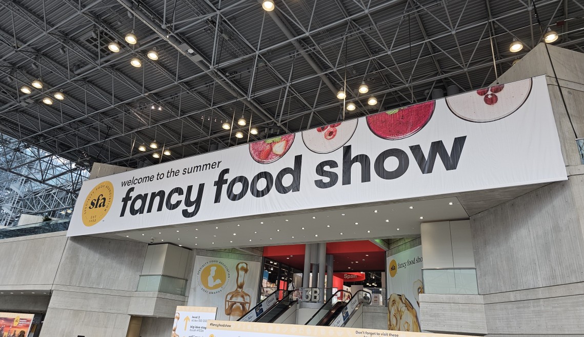 Sign that says Fancy Food Show